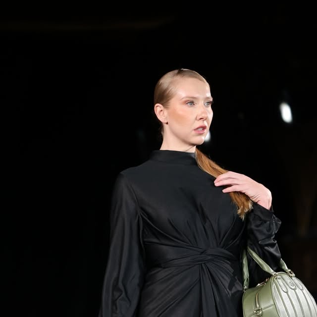 Jessica Woodall on the runway